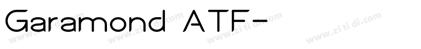 Garamond ATF字体转换